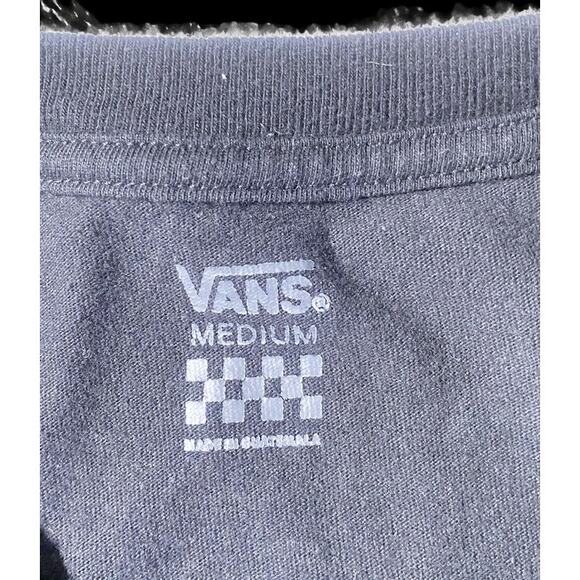 Vans T-Shirt Youth Size Medium Black With Multicolored Stripe Unisex - Picture 6 of 6